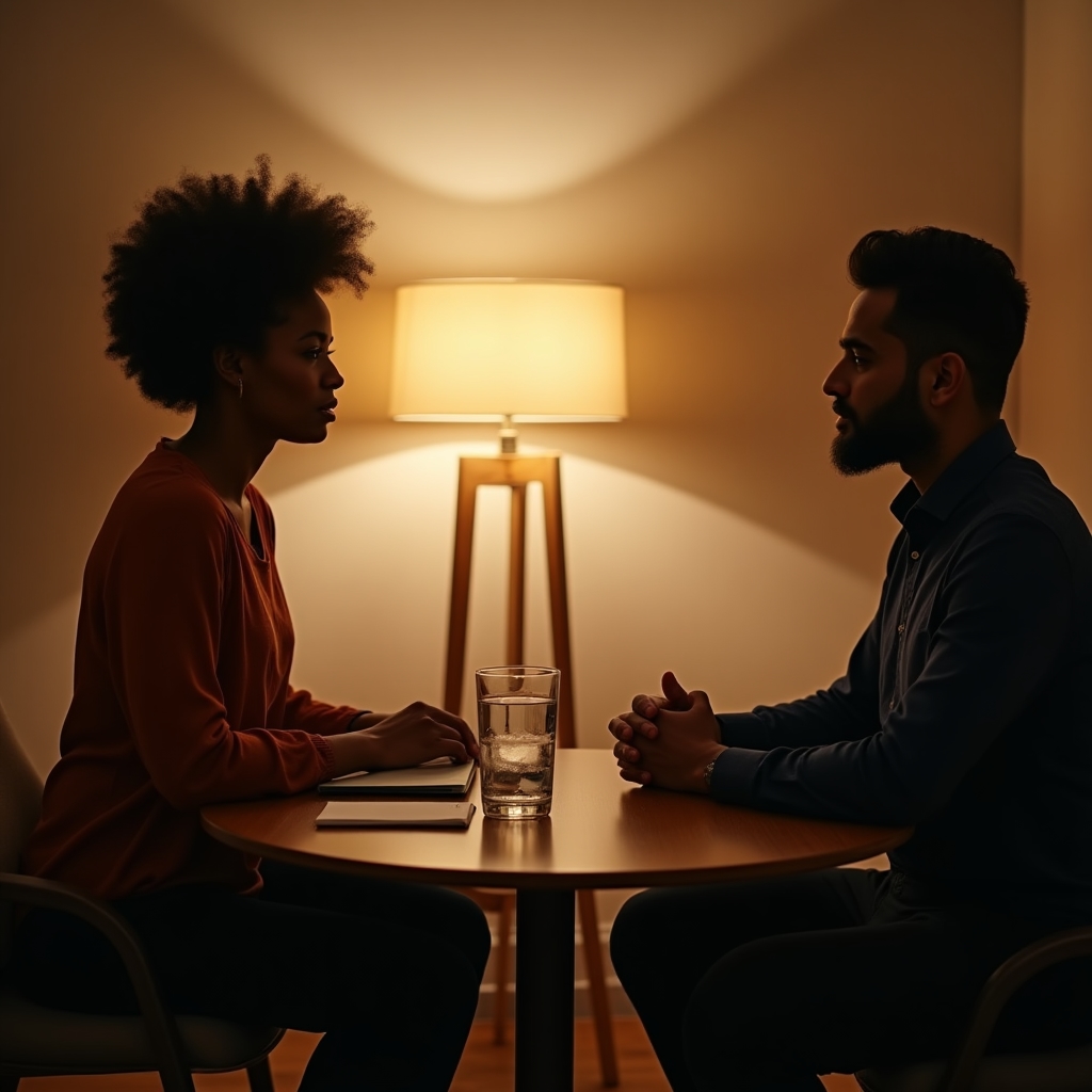 Einzelcoaching-Gespräch in ruhigem Berliner Büroraum